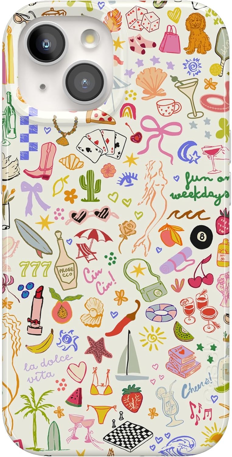 Casely iPhone 15 Case | Hanging Around | Potted Plants Floral | Compatible with MagSafe | Classic Ultra Thin Design