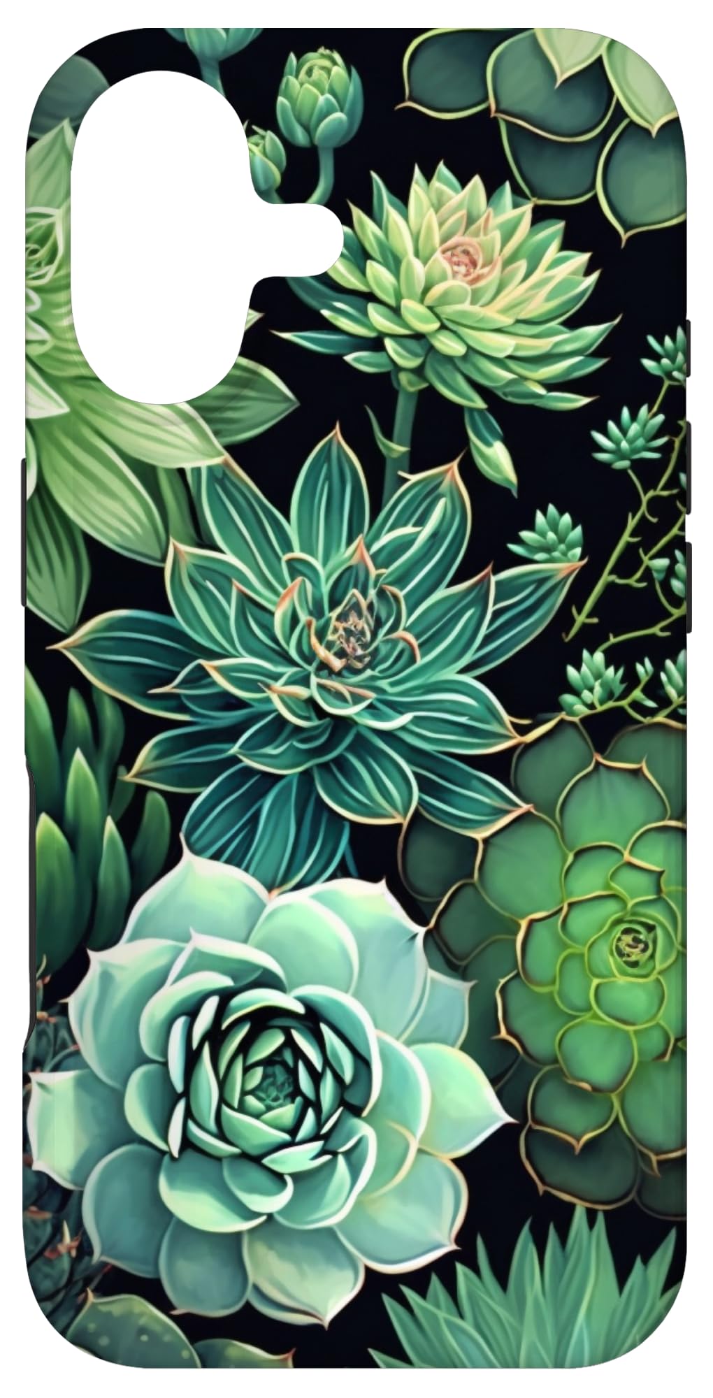 Succulent Plant Botanical Green Floral Pattern Flower Cactus Case for iPhone Air