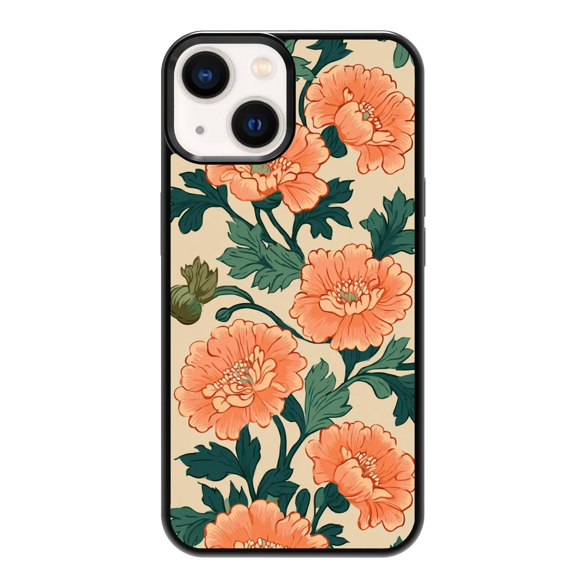 Four Seasons Tree of Life Watercolor Nature Phone Case, Shockproof Protective Cover for iPhone 11 12 13 14 15 16 17 Pro Max Plus Mini XR 7 8 SE