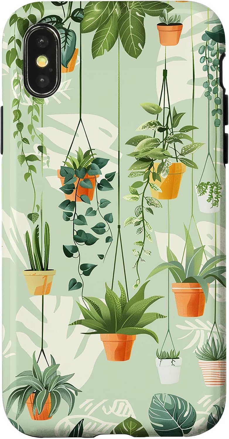 Potted Plants Botanical Gardening Case for iPhone 16