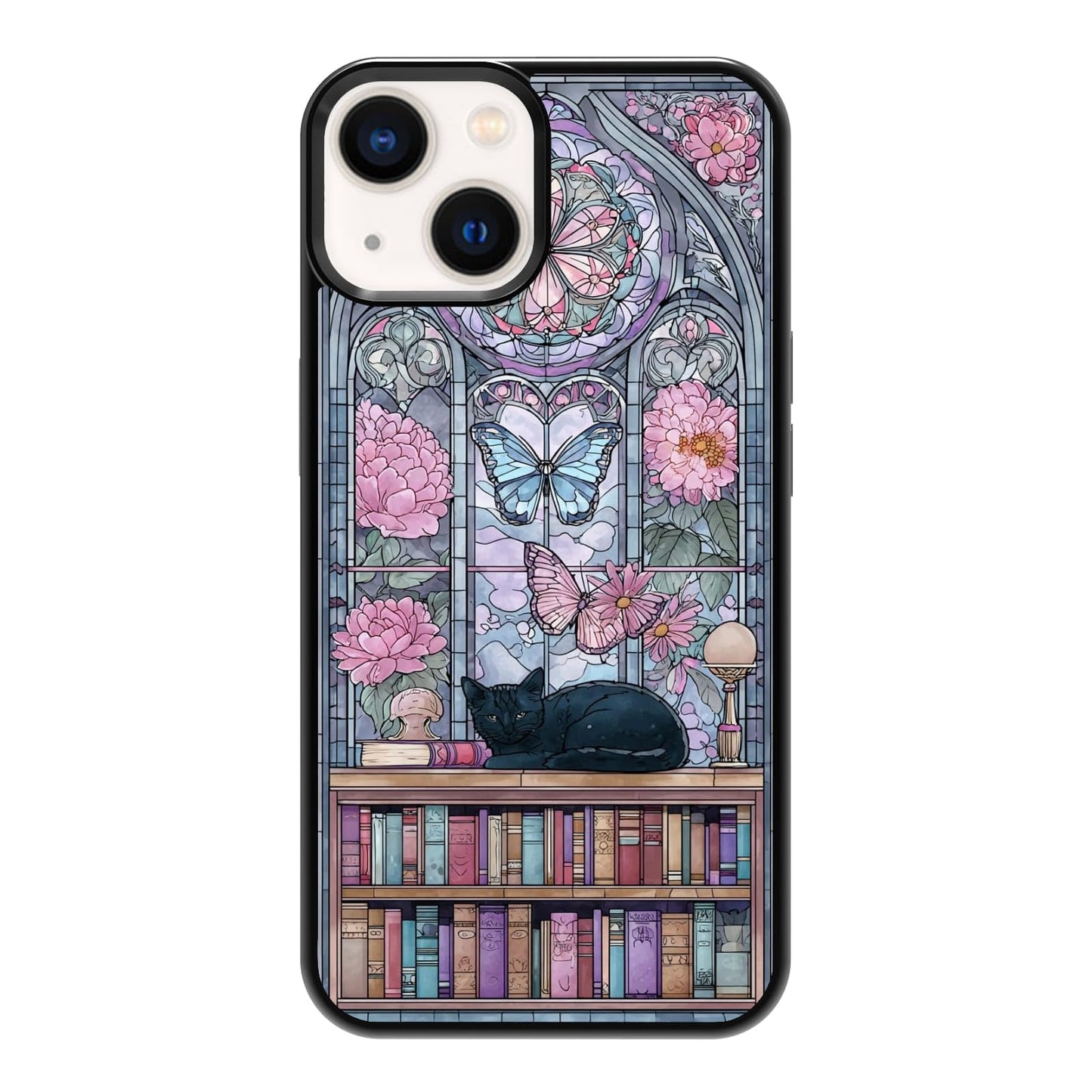 Elegant Forest Green Botanical Leaf and Plant Illustration Phone Case, Shockproof Protective Cover for iPhone 11 12 13 14 15 16 17 Pro Max Plus Mini XR 7 8 SE