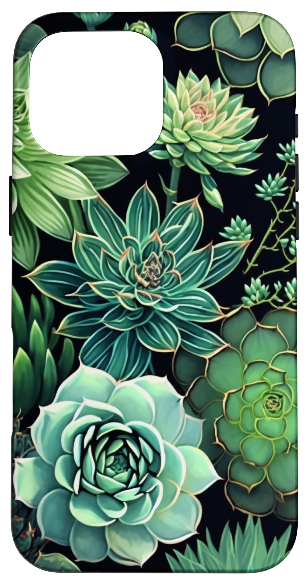 Succulent Plant Botanical Green Floral Pattern Flower Cactus Case for iPhone Air