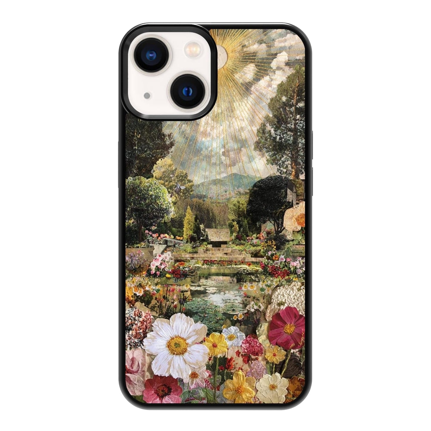 Vibrant Redwood Forest Path Wildflowers Nature Landscape Phone Case, Shockproof Protective Cover for iPhone 11 12 13 14 15 16 17 Pro Max Plus Mini XR 7 8 SE