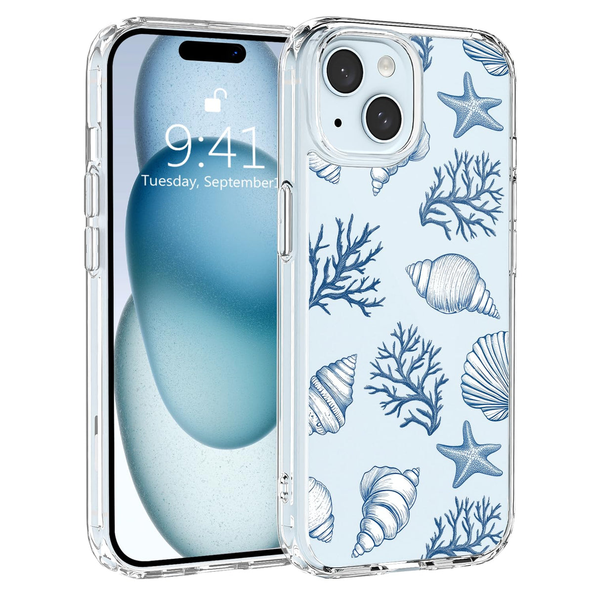 JOYLAND Funny Goose Case for iPhone 15 Cartoon Animal Cute Design Clear Cell Phone Case Acrylic Hard Back Slim Cover Shockproof Protective Cover for iPhone 15 6.1 Inch