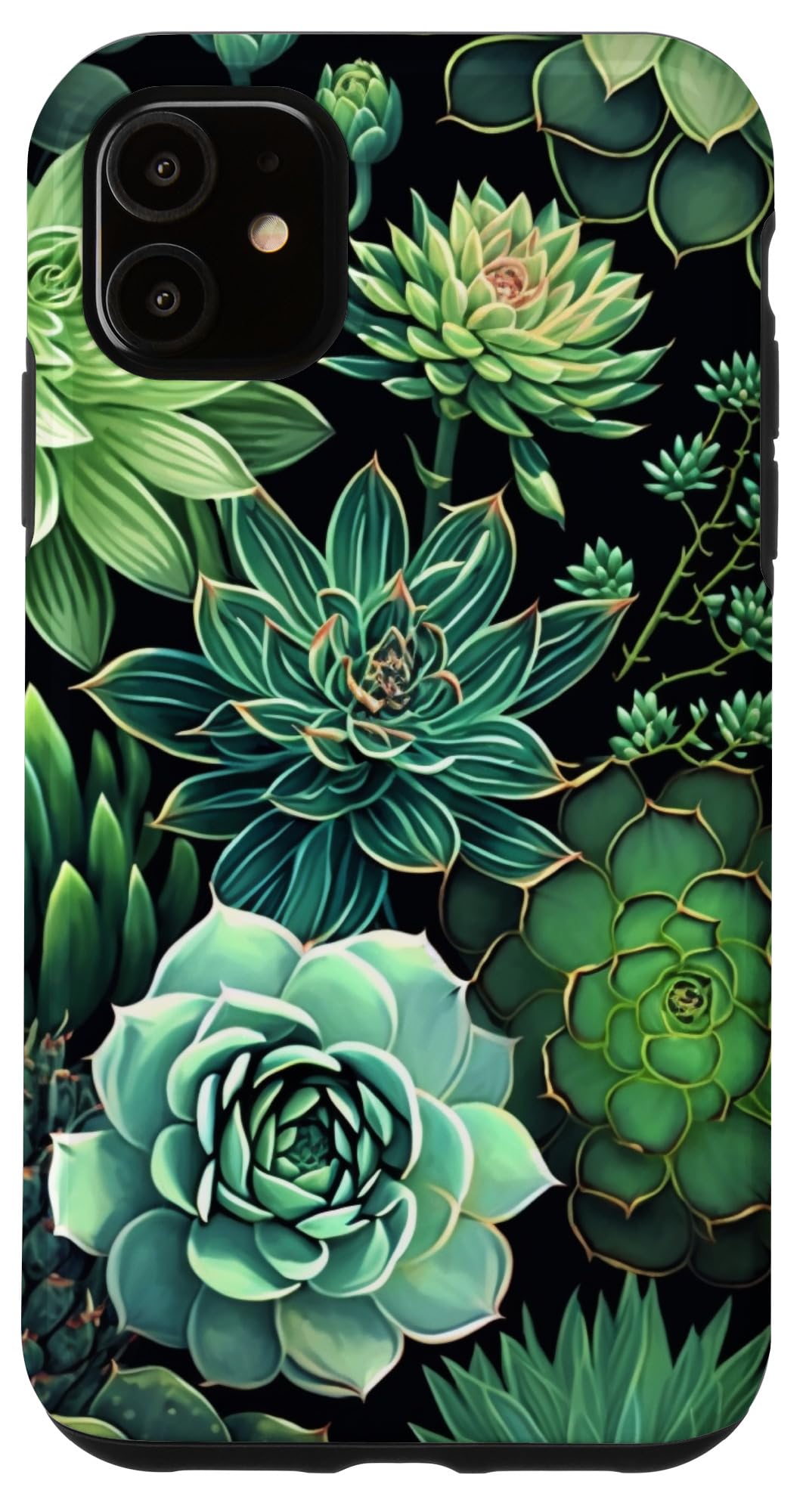 Succulent Plant Botanical Green Floral Pattern Flower Cactus Case for iPhone Air