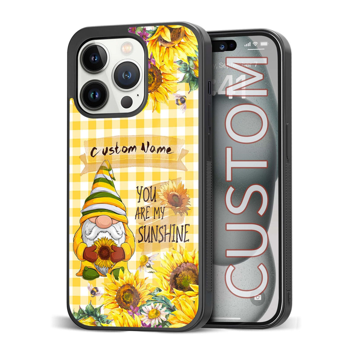 Custom Name Phone Cases for Plant LoverKawaii Wildland Shockproof Cover Case for iPhone 11 12 13 14 15 16 17 Pro Max Plus Mini Xr Xs| for Samsung S20 S21 S22 S23 S24 S25 S26 Ultra Plus FE