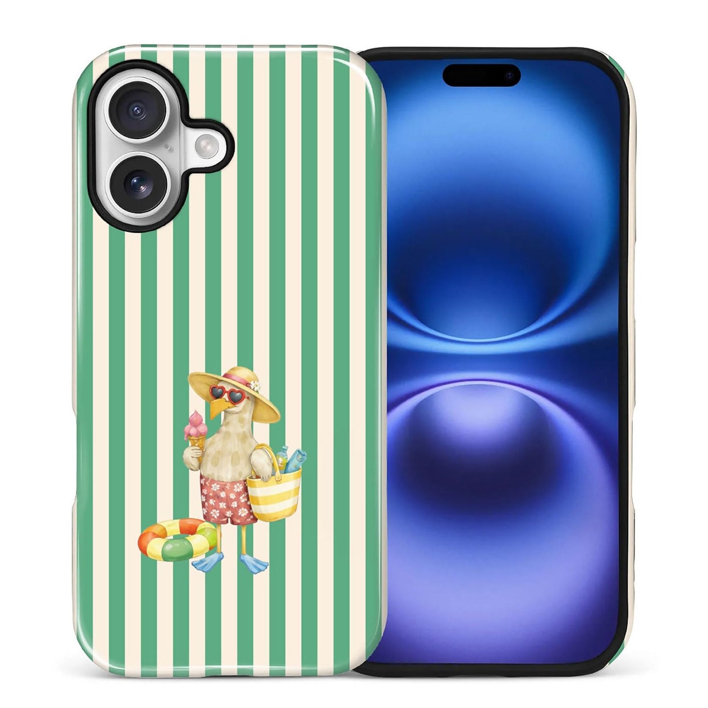 Case Compatible with iPhone 17 Pro,Double Layer Protection, Matte Finish, Anti-Drop and Anti-Fingerprint Armor -Yellow Striped Taco Vacation Sausage Dog Collage