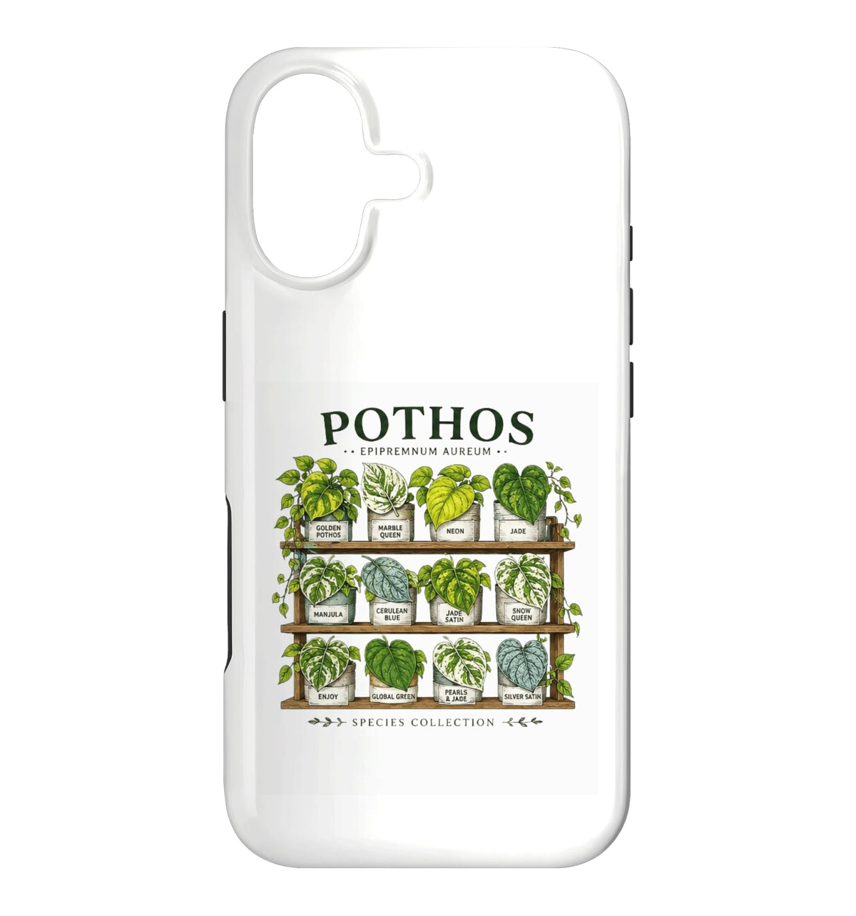 Pothos Plant Varieties Botanical Houseplant Design Case for iPhone 16