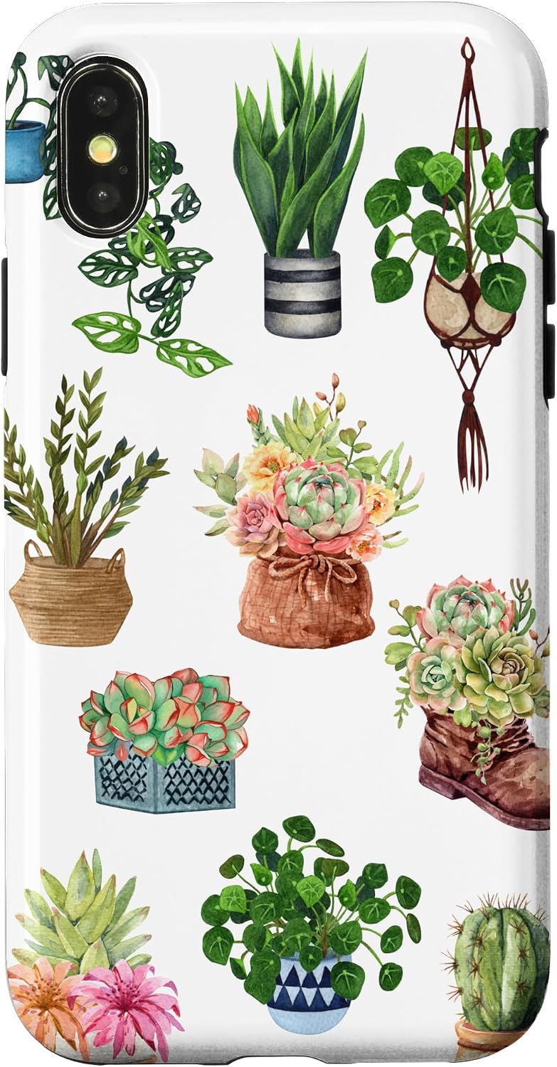 iPhone 14 Boho Indoor and Outdoor Plant Lover Succulent Cactus Nature Case