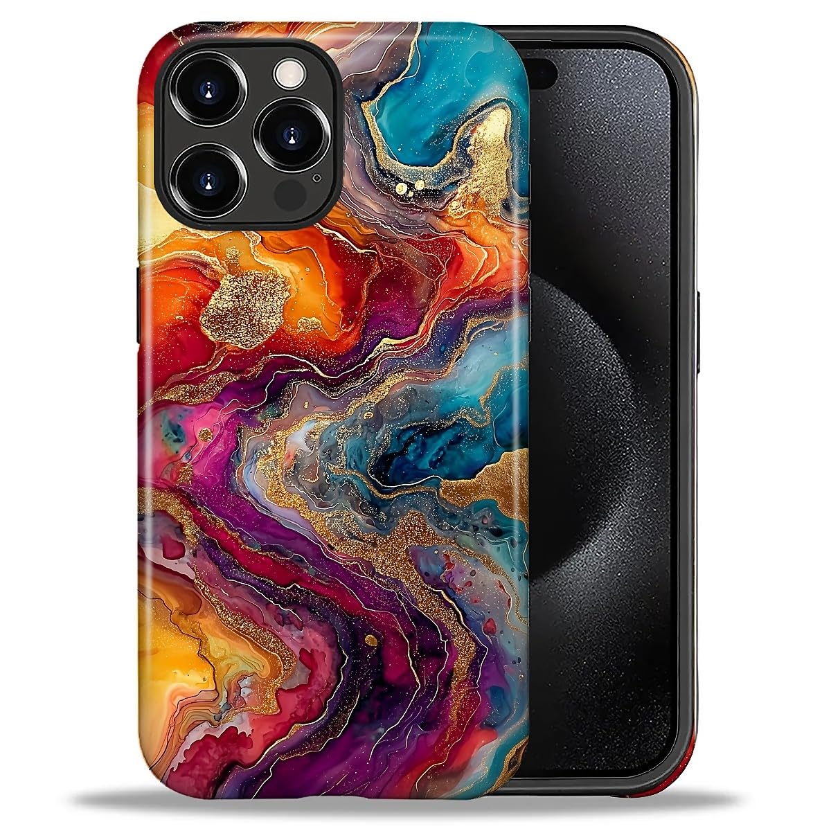 CARLOCA Case for iPhone 16 Pro,Vintage Cat Animal Pet Lover Collage Design Hybrid Dual Protection Soft TPU + Hard PC, Shockproof & Anti-Scratch Cover Men Women Stylish Protective Phone Case