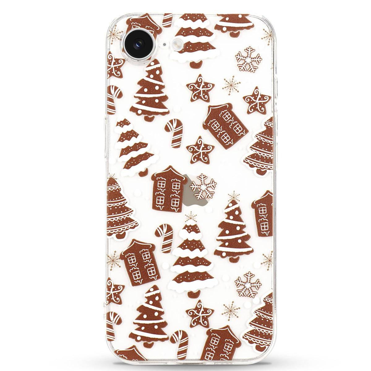 LCHULLE for iPhone 12/12 Pro Christmas Case Xmas Santa Holiday Clear Case | Cute Transparent Design for Women Men Kids, Slim Fit Soft TPU Silicone Shockproof Protective Back Cover - Xmas Tree
