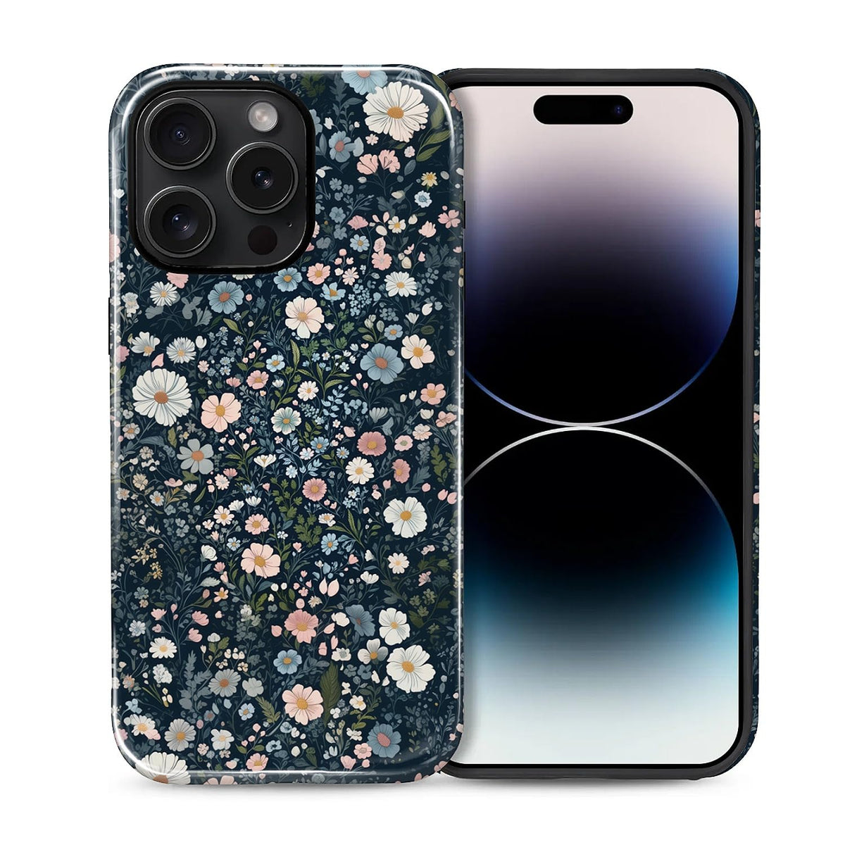 Compatible with iPhone 13 14 Case, Hybrid 2-Layer Case Shockproof Anti-Scratch for Girl Women Boy Men, Plant Collection for iPhone 13 14