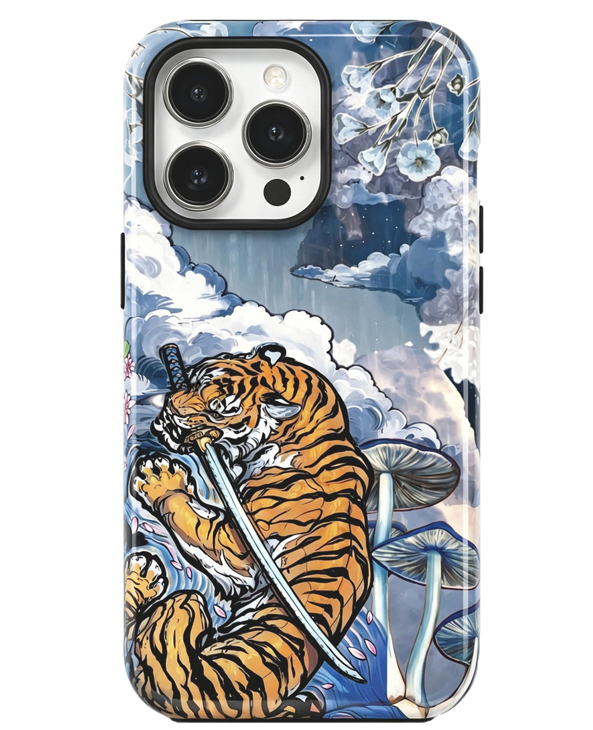 for iPhone 17 Pro Case Cute Retro Chinese-Style Tiger Phone Case Made of Hard PC Material, It Provides Full Protection with A Glossy Finish for Women (Green, iPhone 17 Pro)