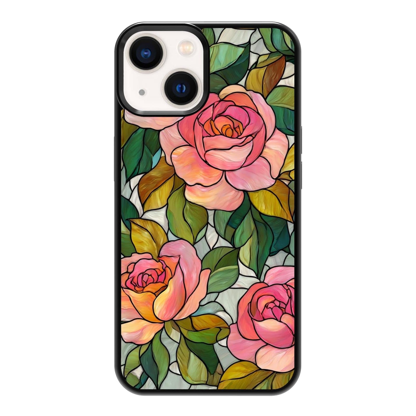 Four Seasons Tree of Life Watercolor Nature Phone Case, Shockproof Protective Cover for iPhone 11 12 13 14 15 16 17 Pro Max Plus Mini XR 7 8 SE