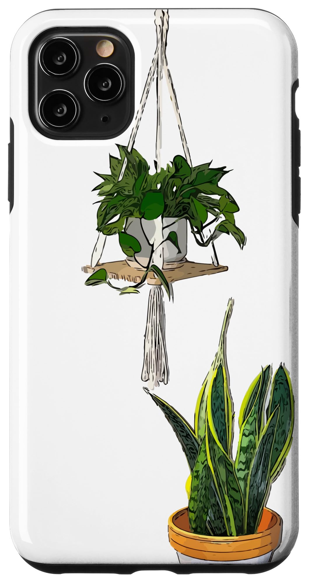 Modern Hanging Pothos and Snake Plant Case for iPhone Air