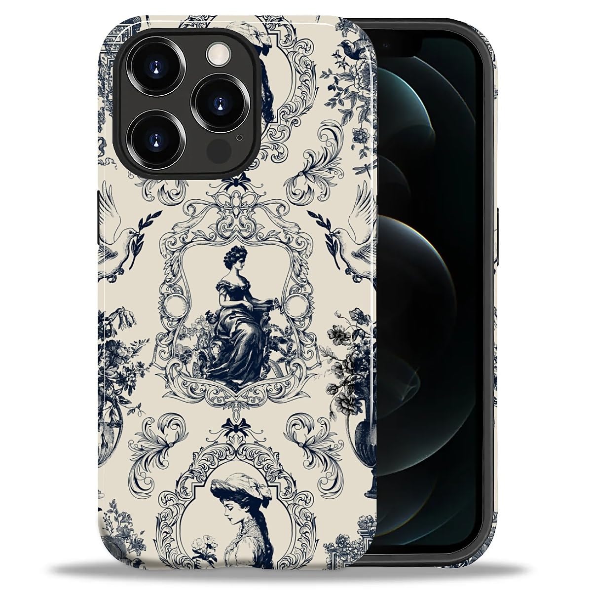CARLOCA Case for iPhone 16 Pro,Vintage Cat Animal Pet Lover Collage Design Hybrid Dual Protection Soft TPU + Hard PC, Shockproof & Anti-Scratch Cover Men Women Stylish Protective Phone Case