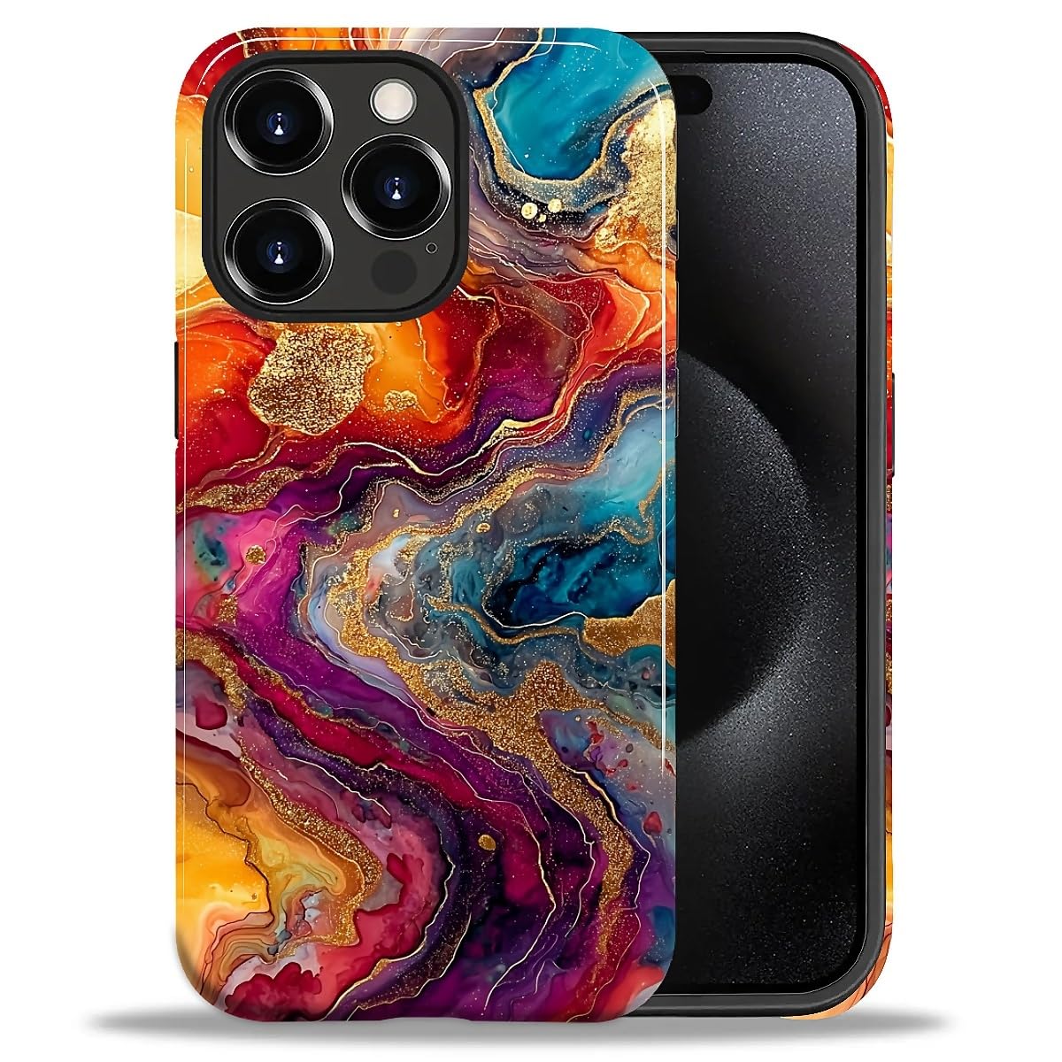 CARLOCA Case for iPhone 16 Pro,Vintage Cat Animal Pet Lover Collage Design Hybrid Dual Protection Soft TPU + Hard PC, Shockproof & Anti-Scratch Cover Men Women Stylish Protective Phone Case