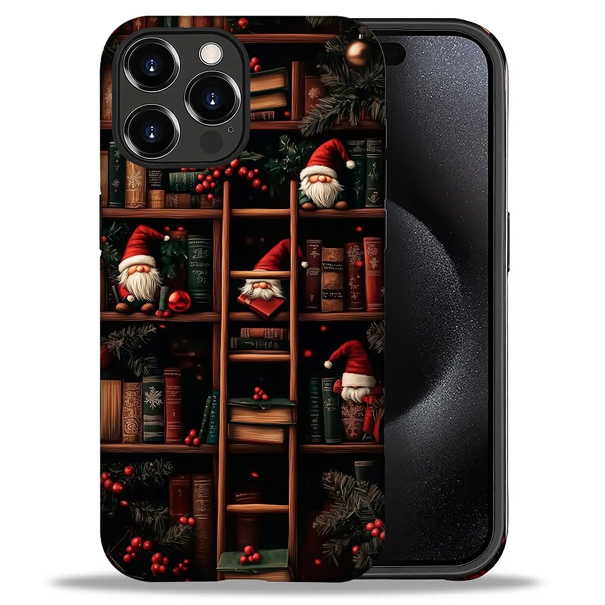 DAIZAG Phone Case Compatible with iPhone 13/14,Christmas Santa Claus Mixed 2 Layer Soft Silicone+Hard PC Ddouble Protection Ultra-Thin Phone Case for iPhone 13/14