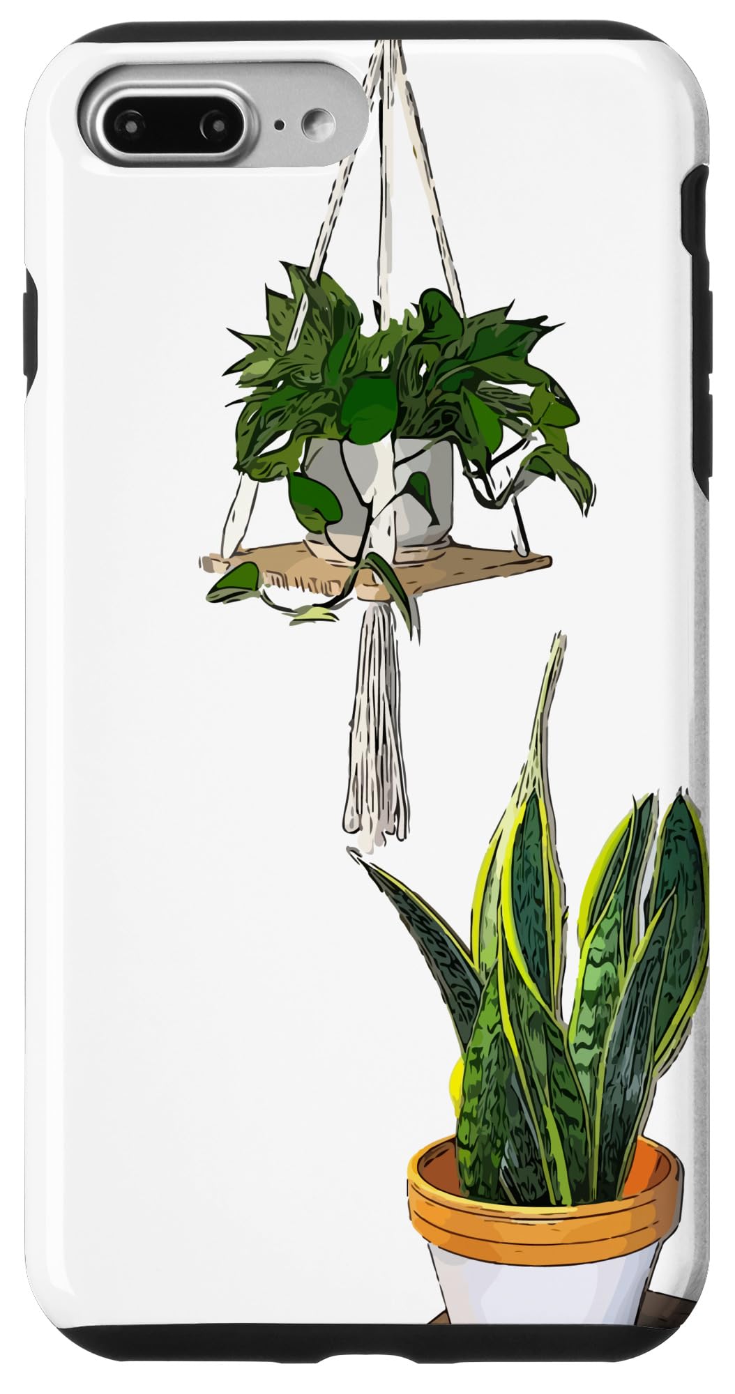 Modern Hanging Pothos and Snake Plant Case for iPhone Air