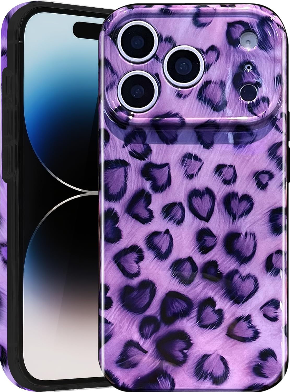 Compatible with iPhone 17 Pro Case,with [Soft Slim][Camera Protection] Cute Fishing Cats Shiny Aesthetic Phone Cover Anti-Yellowing Shockproof Protective Cover for Women Girl