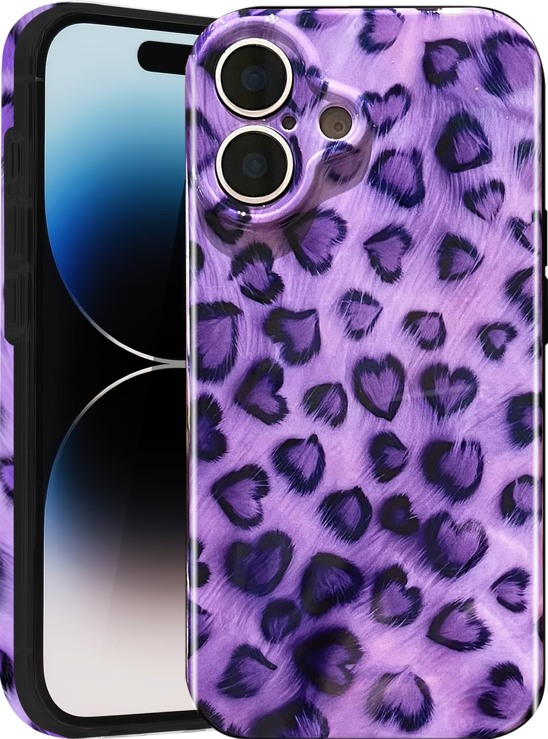 Compatible with iPhone 17 Case,with [Soft Slim][Camera Protection] Cute Fishing Cats Shiny Aesthetic Phone Cover Anti-Yellowing Shockproof Protective Cover for Women Girl