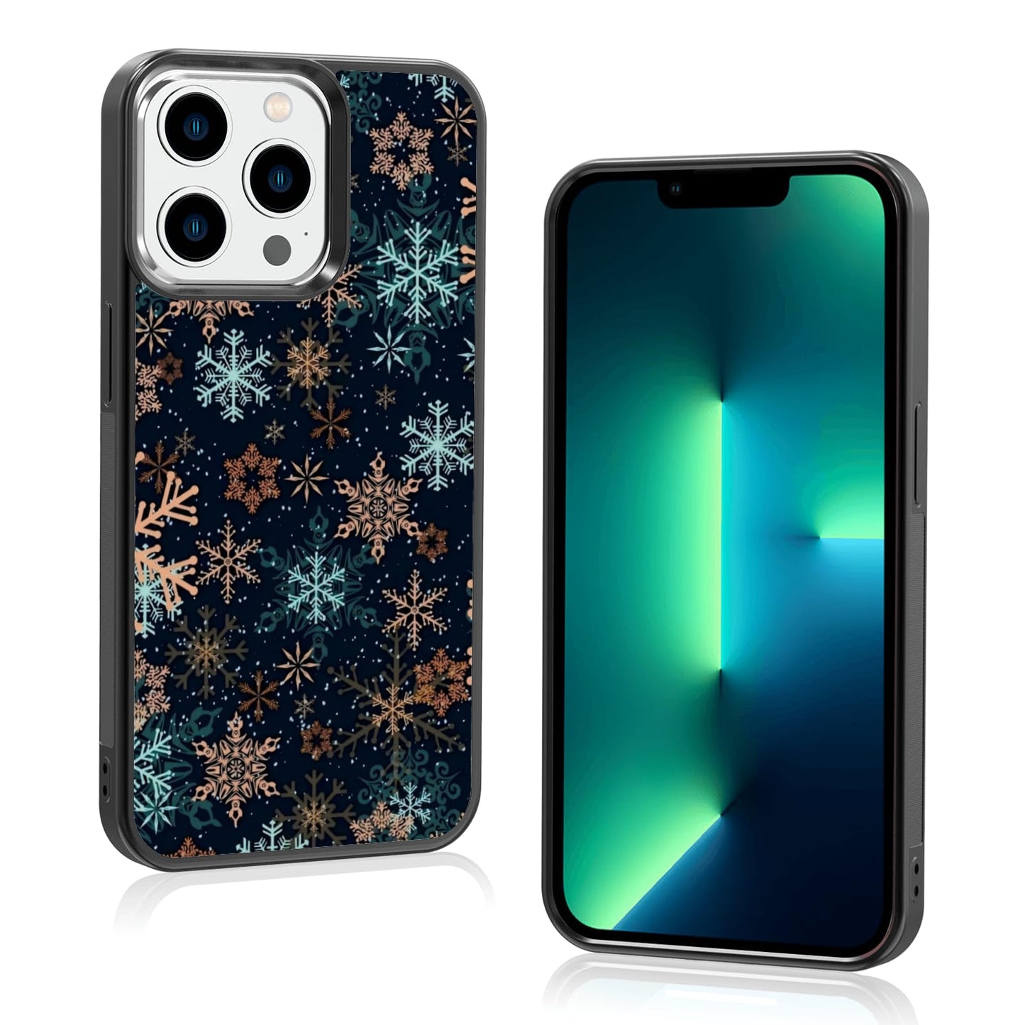 Cute Christmas Tree Bow Phone Case: Kawaii Winter Non-Slip Design Compatible with iPhone 13./14 Case for Women & Girl（14）