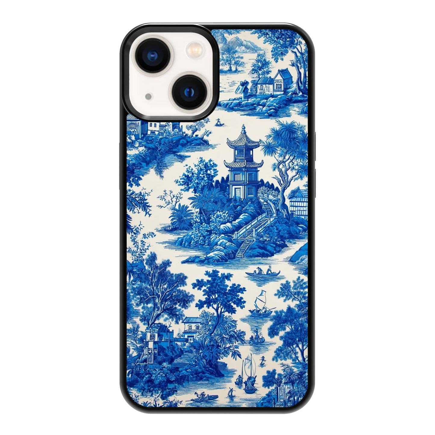 Four Seasons Tree of Life Watercolor Nature Phone Case, Shockproof Protective Cover for iPhone 11 12 13 14 15 16 17 Pro Max Plus Mini XR 7 8 SE