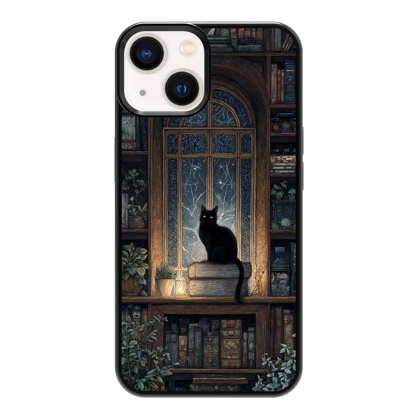 Nature Stained Glass Green Forest Tree Sunlight Phone Case, Shockproof Protective Cover for iPhone 11 12 13 14 15 16 17 Pro Max Plus Mini XR 7 8 SE