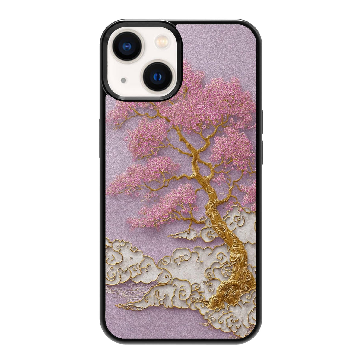 Elegant Forest Green Botanical Leaf and Plant Illustration Phone Case, Shockproof Protective Cover for iPhone 11 12 13 14 15 16 17 Pro Max Plus Mini XR 7 8 SE