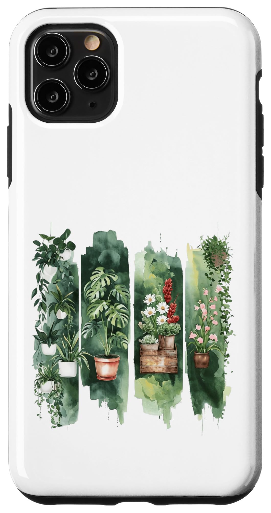 Watercolor Potted Houseplants Botanical Art Case for iPhone 16