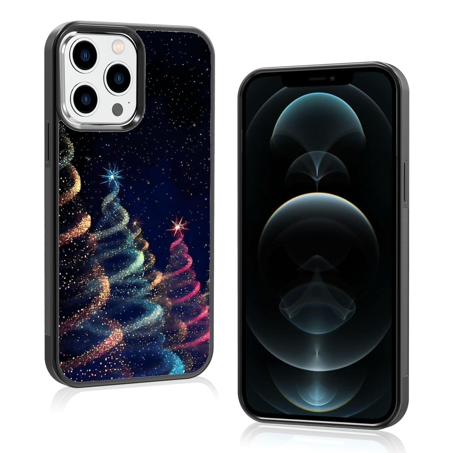 Cute Christmas Tree Bow Phone Case: Kawaii Winter Non-Slip Design Compatible with iPhone 13./14 Case for Women & Girl（14）