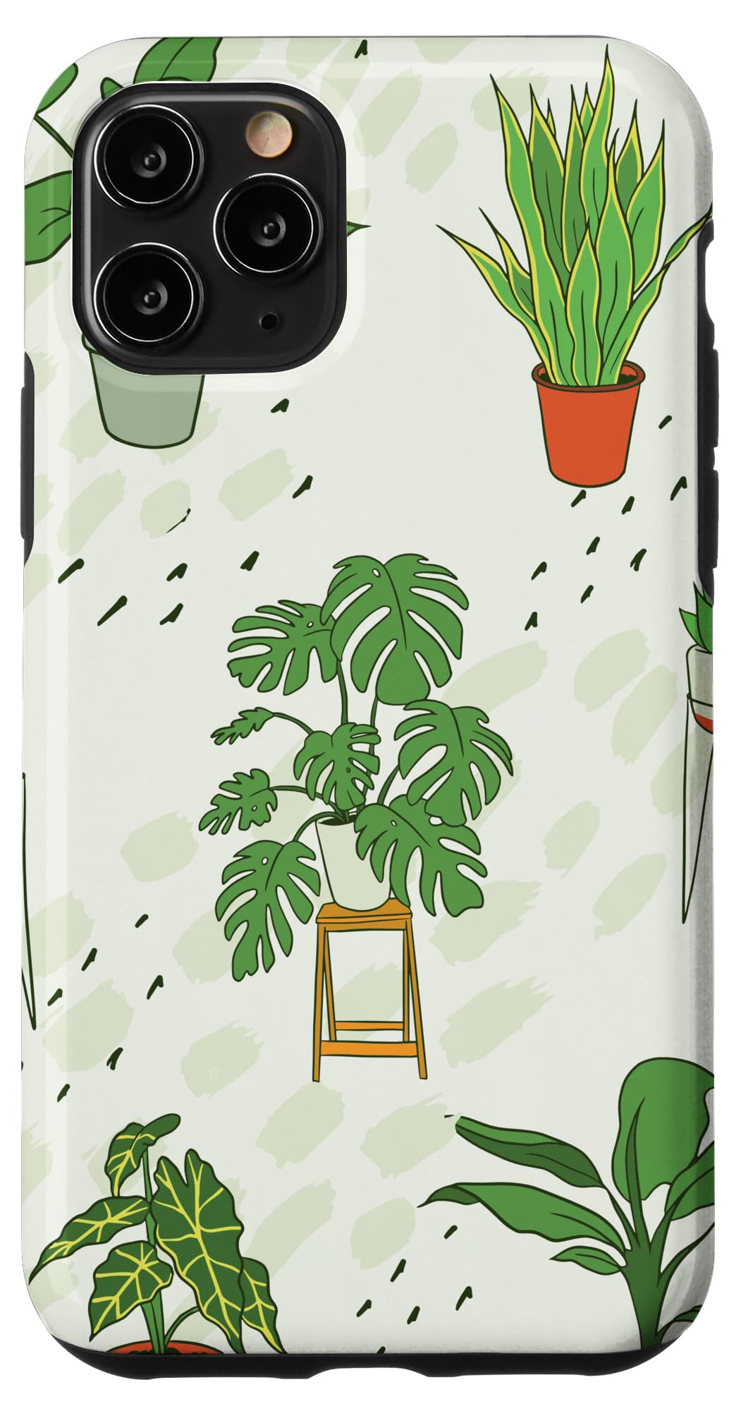 Monstera plant Houseplant Illustrations | Boho Nature Leaf Case for iPhone 15