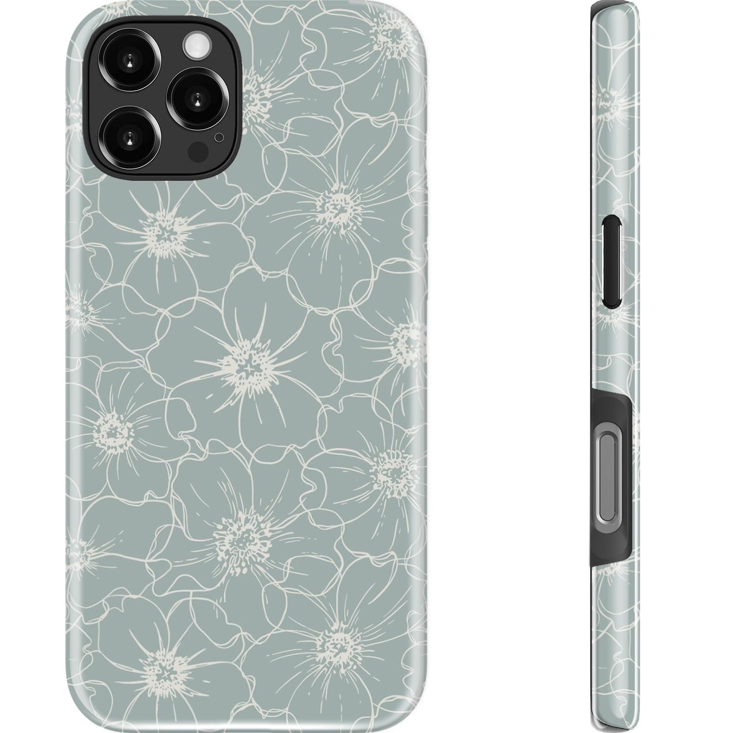 Goodon for iPhone 15 Pro Max Case, Cute Preppy Floral, MagSafe Compatible | Dual-Layer Hard Shell & Silicone, Wireless Charging, Slim Fit Phone Cover with Wildflower Designs for Women Girls