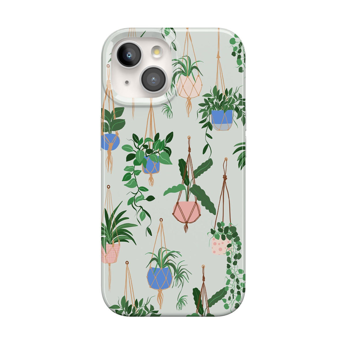 Casely iPhone 15 Case | Hanging Around | Potted Plants Floral | Compatible with MagSafe | Classic Ultra Thin Design