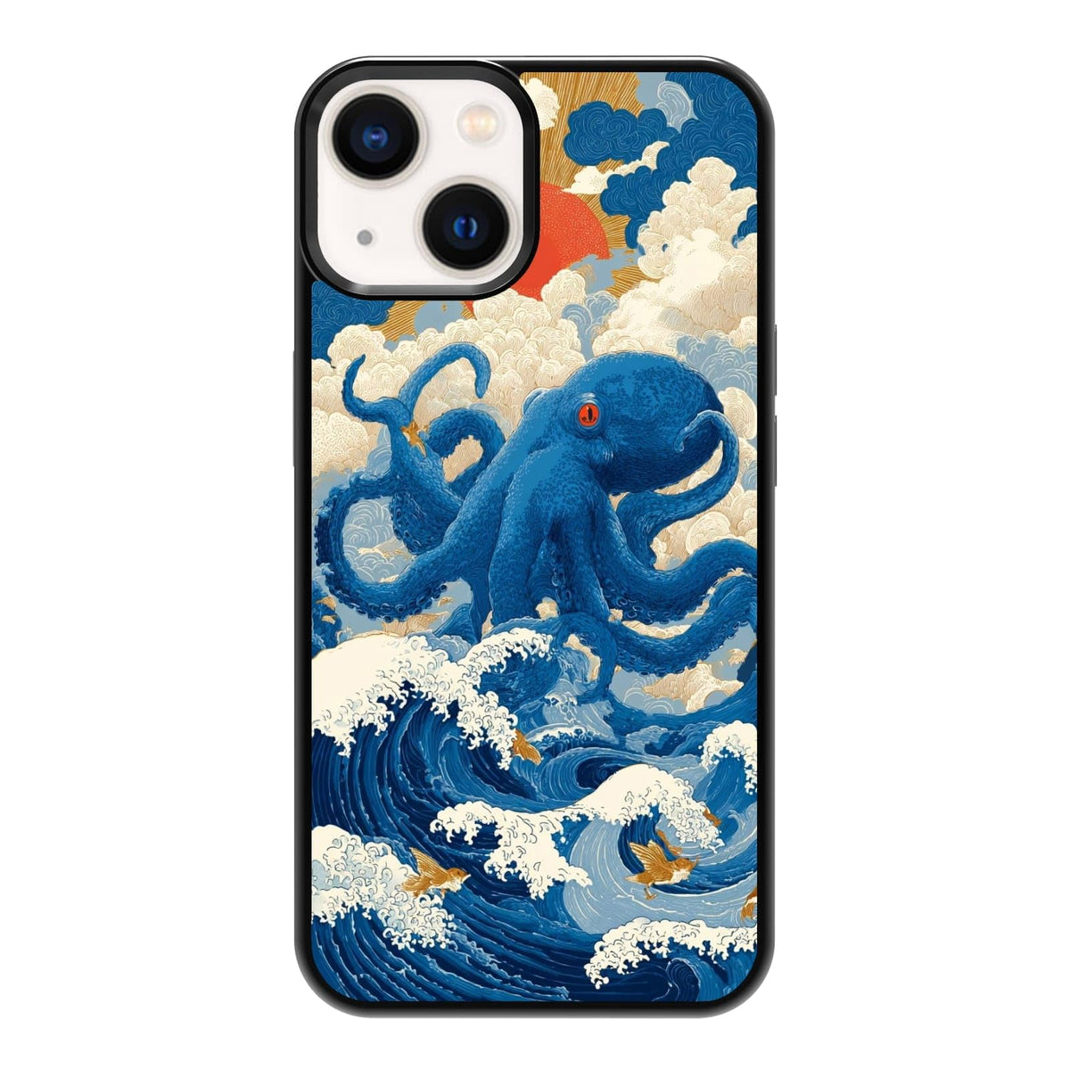 Lush Tropical Monstera Leaves Black Cat Botanical Art Phone Case, Shockproof Protective Cover for iPhone 11 12 13 14 15 16 17 Pro Max Plus Mini XR 7 8 SE