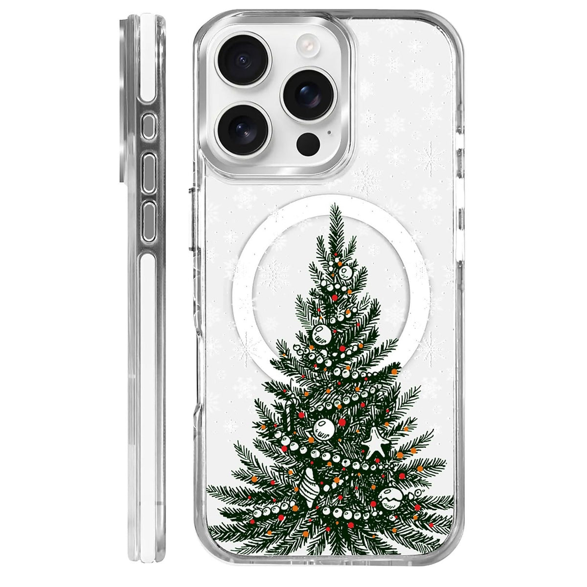 for iPhone 15 Case,Compatible with MagSafe,The Transparent TPU Silicone Protects The Phone Case from Drops, Slips and Fingerprints.Blue Ocean Whale Shark Octopus Turtle Collage