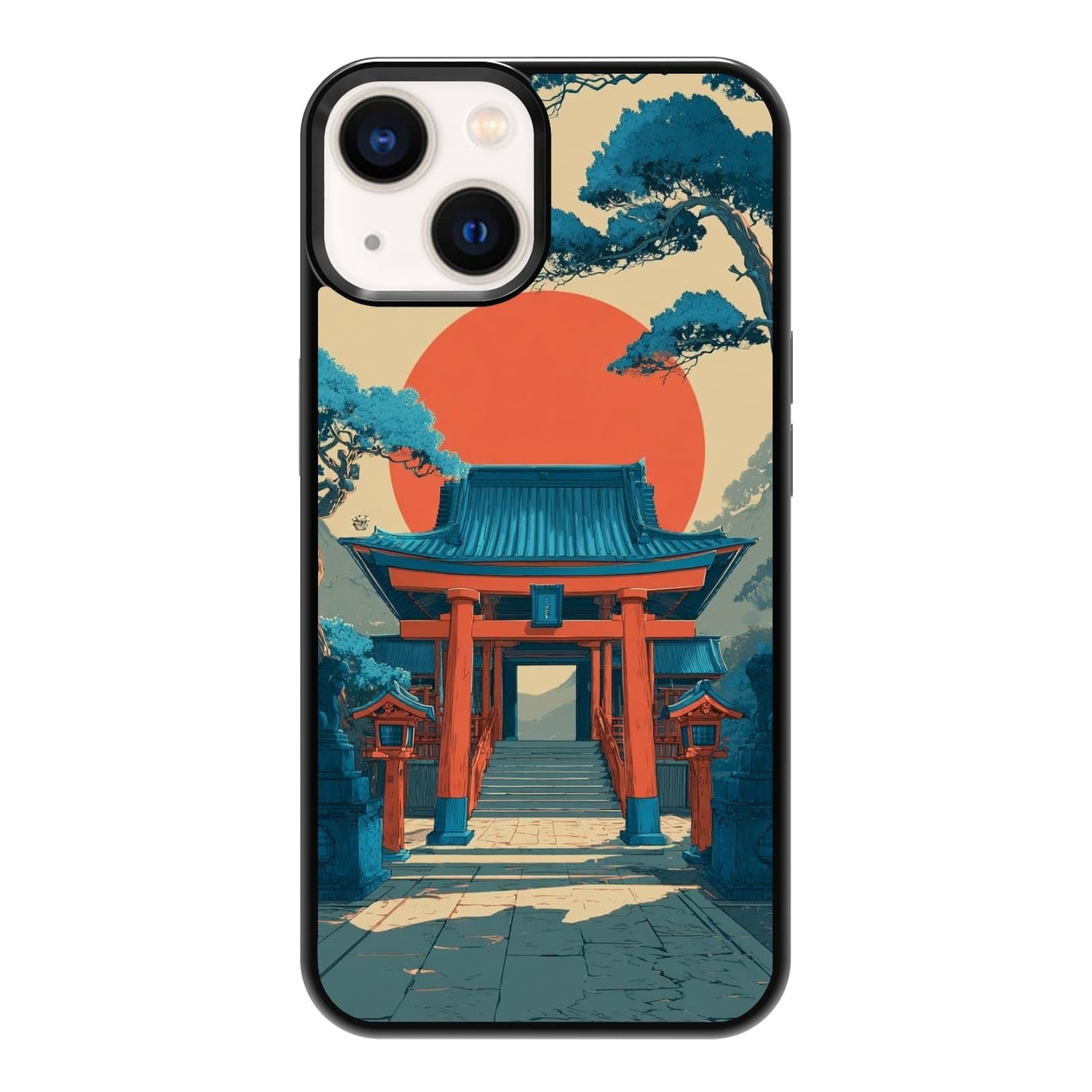 Vibrant Redwood Forest Path Wildflowers Nature Landscape Phone Case, Shockproof Protective Cover for iPhone 11 12 13 14 15 16 17 Pro Max Plus Mini XR 7 8 SE