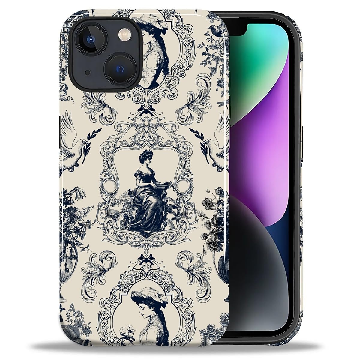 CARLOCA Case for iPhone 16 Pro,Vintage Cat Animal Pet Lover Collage Design Hybrid Dual Protection Soft TPU + Hard PC, Shockproof & Anti-Scratch Cover Men Women Stylish Protective Phone Case