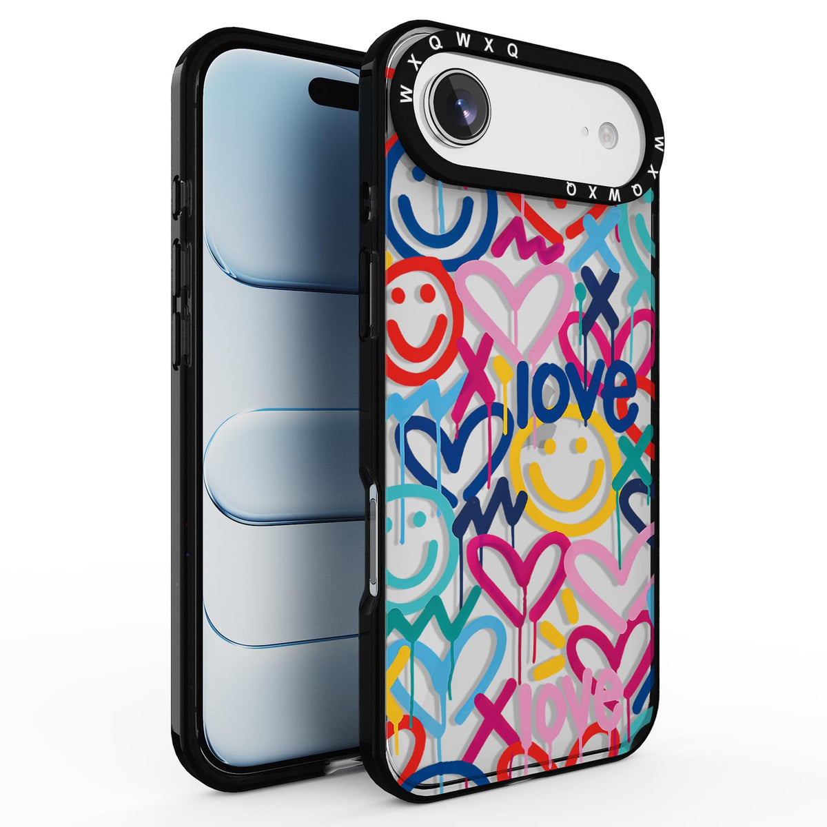 for iPhone 16 pro max Graffiti of Cartoon Animal Clear Phone Case | TPU+PC Premium Painted Anti-Drop Phone Case Superior Shock Absorption Military-Grade Drop Protection cover