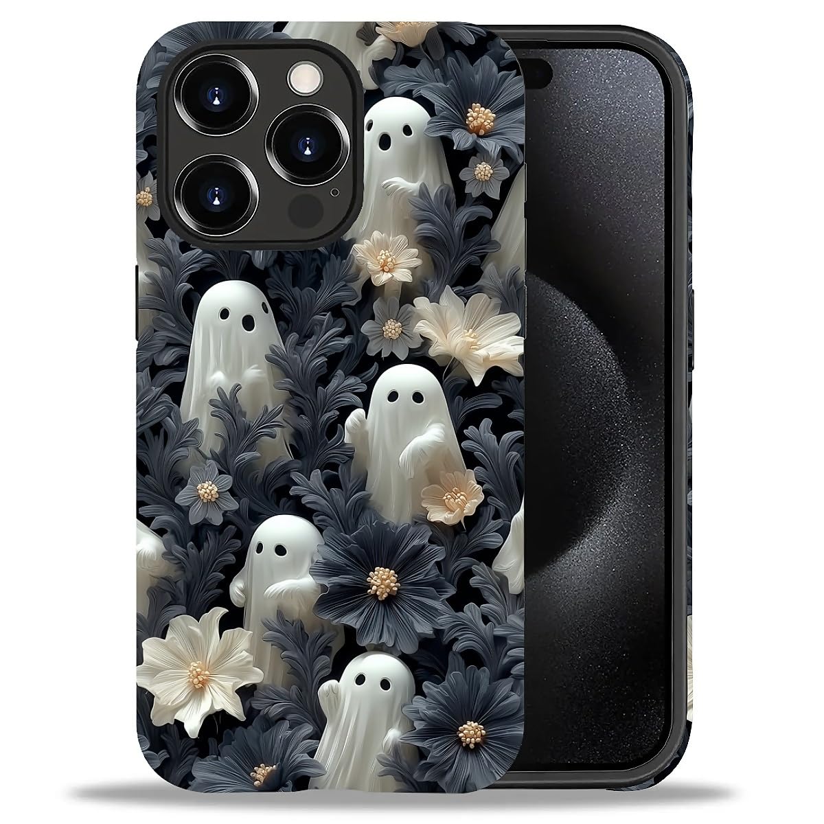 Case for iPhone 17,Drop Protection Hybrid 2-Layer Hard Phone Cover-Vintage Christmas Stamps Collage