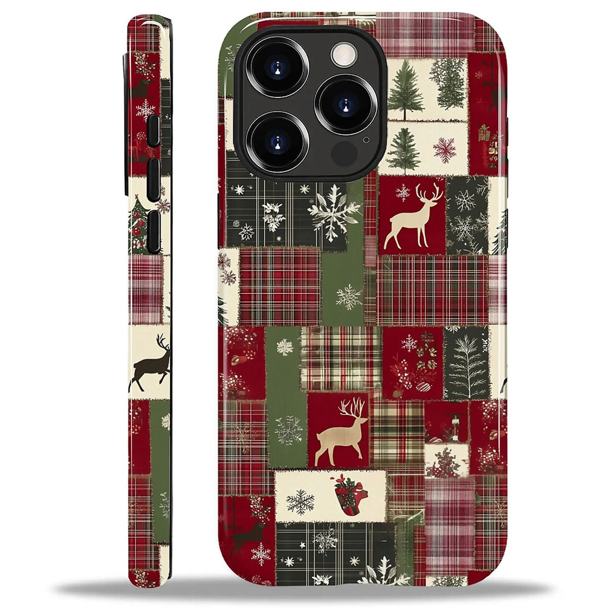 for iPhone 13/14 Case,Hybrid 2-Layer Hard Shell + Silicone Protective Case -Resistant Shockproof- Ally's Dog's Cute College Summer Flower Collage