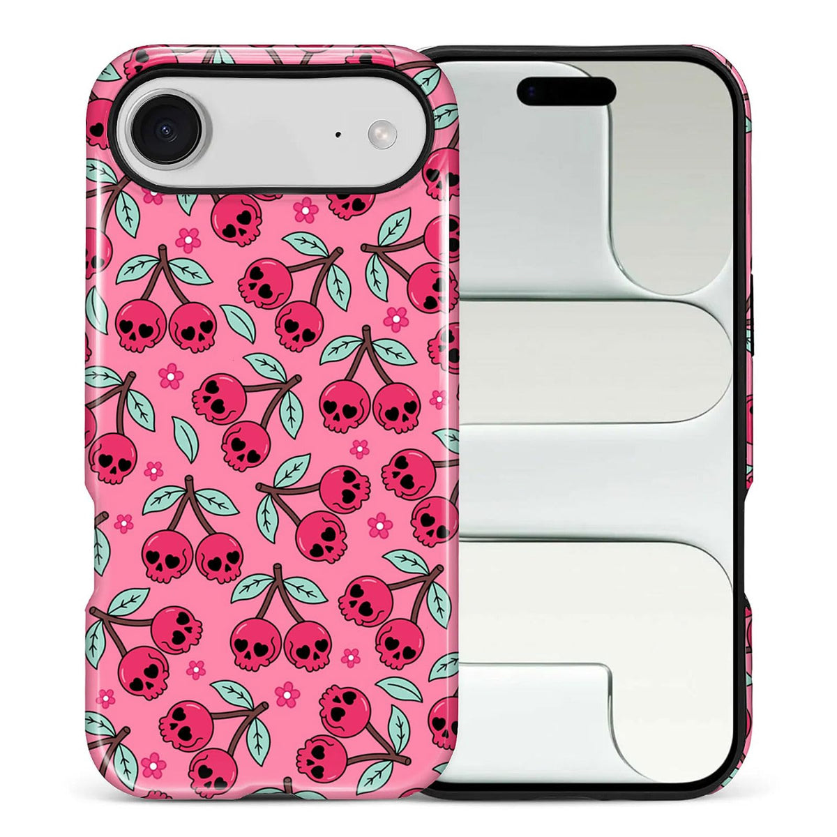 for iPhone 17 Case,Hybrid 2-Layer Hard Shell + Silicone Protective Case -Resistant Shockproof- Ally's Dog's Cute College Summer Flower Collage
