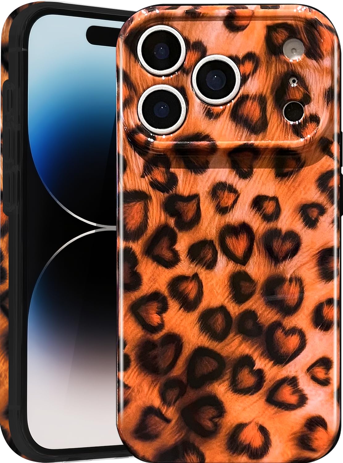 Compatible with iPhone 17 Case,with [Soft Slim][Camera Protection] Cute Fishing Cats Shiny Aesthetic Phone Cover Anti-Yellowing Shockproof Protective Cover for Women Girl