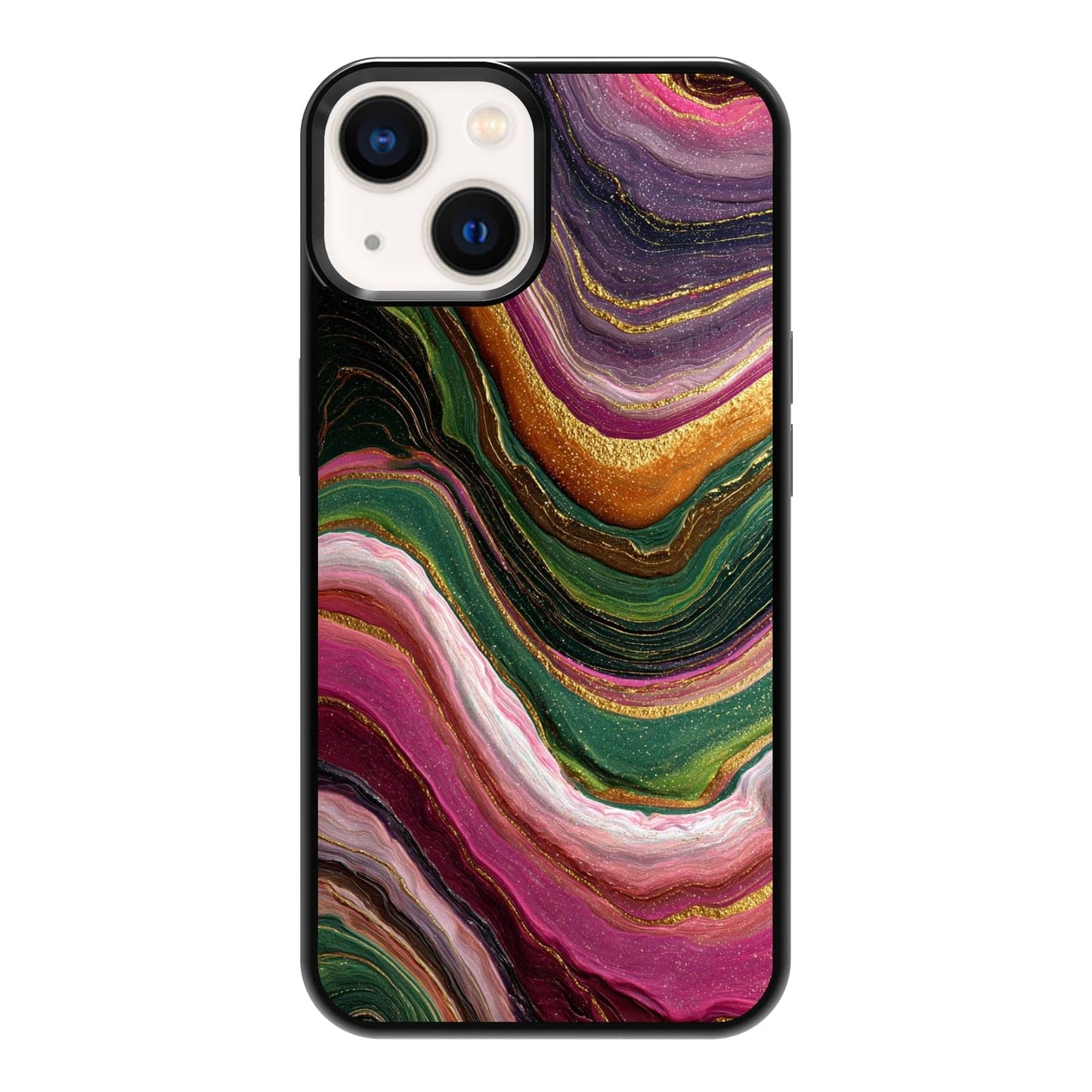 Lush Garden Wildflower Field Green Botanical Nature Aesthetic Phone Case, Shockproof Protective Cover for iPhone 11 12 13 14 15 16 17 Pro Max Plus Mini XR 7 8 SE