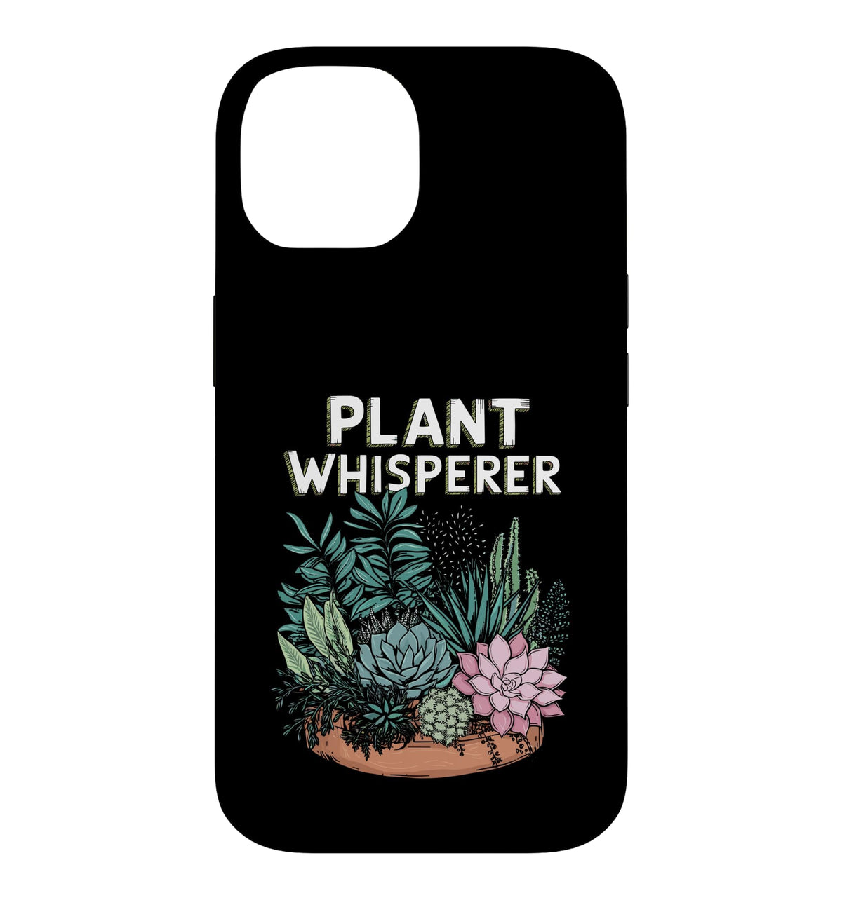 Retro Plant Whisperer Nature Case for iPhone 15
