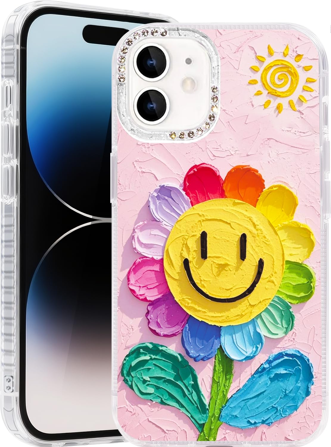 Compatible with iPhone 17 Pro Case,with [Soft Slim][Camera Protection] Cute Fishing Cats Shiny Aesthetic Phone Cover Anti-Yellowing Shockproof Protective Cover for Women Girl