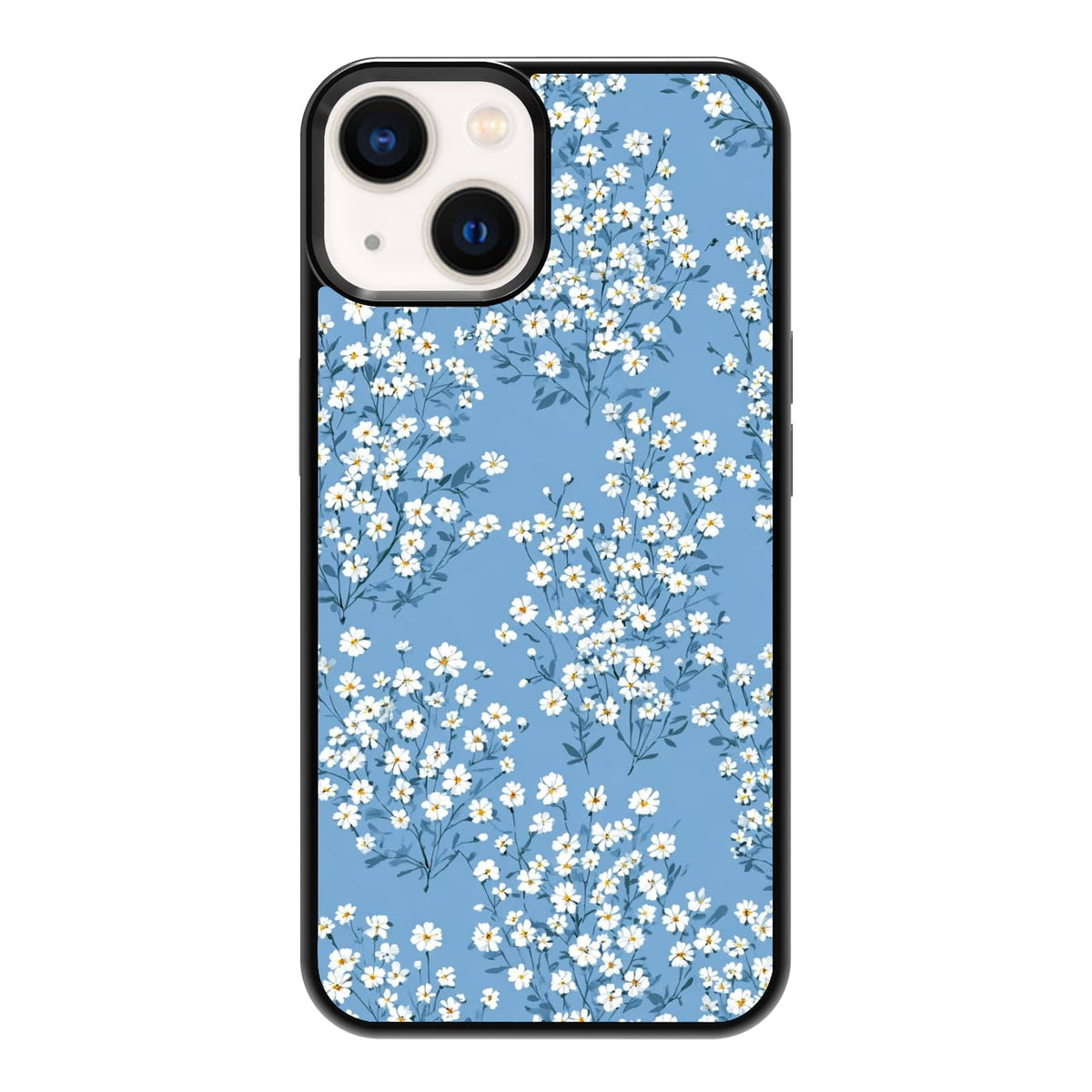 Elegant Forest Green Botanical Leaf and Plant Illustration Phone Case, Shockproof Protective Cover for iPhone 11 12 13 14 15 16 17 Pro Max Plus Mini XR 7 8 SE