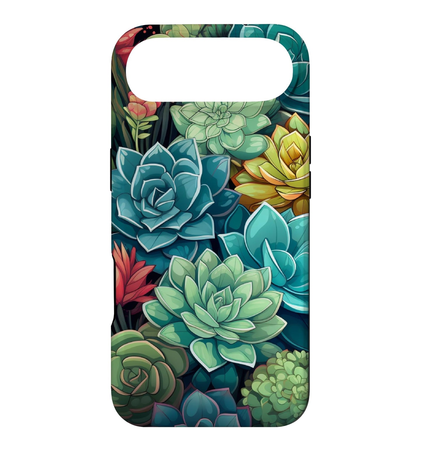 Succulent Plant Botanical Green Floral Pattern Flower Cactus Case for iPhone Air