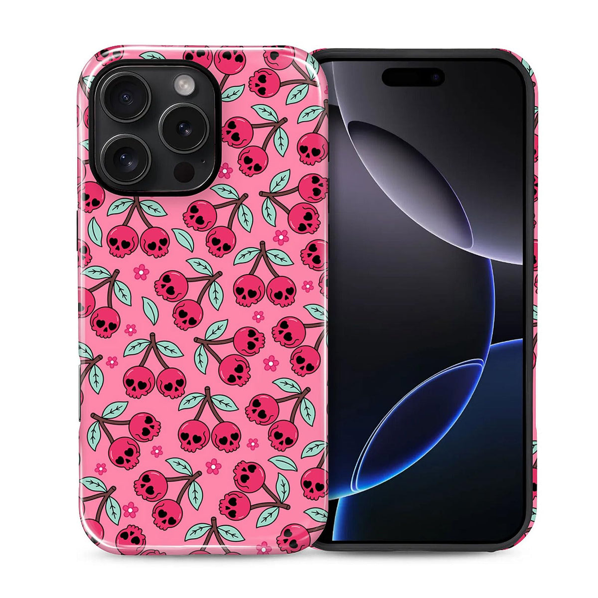 for iPhone 17 Pro Max Case,Hybrid 2-Layer Hard Shell + Silicone Protective Case -Resistant Shockproof- Ally's Dog's Cute College Summer Flower Collage