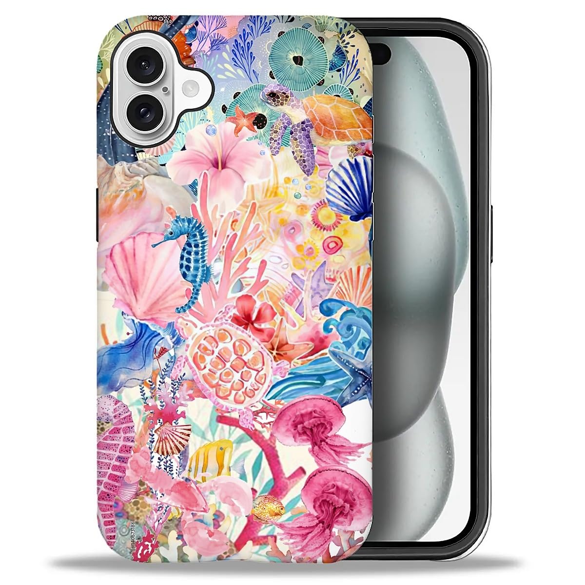 DAIZAG Phone Case Compatible with iPhone 13/14,Christmas Santa Claus Mixed 2 Layer Soft Silicone+Hard PC Ddouble Protection Ultra-Thin Phone Case for iPhone 13/14